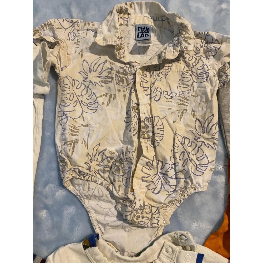 Baby Boy Bodysuit T-Shirt Bundle 6-12M Tommy Bahama GAP Cat & Jack Target 6pc
